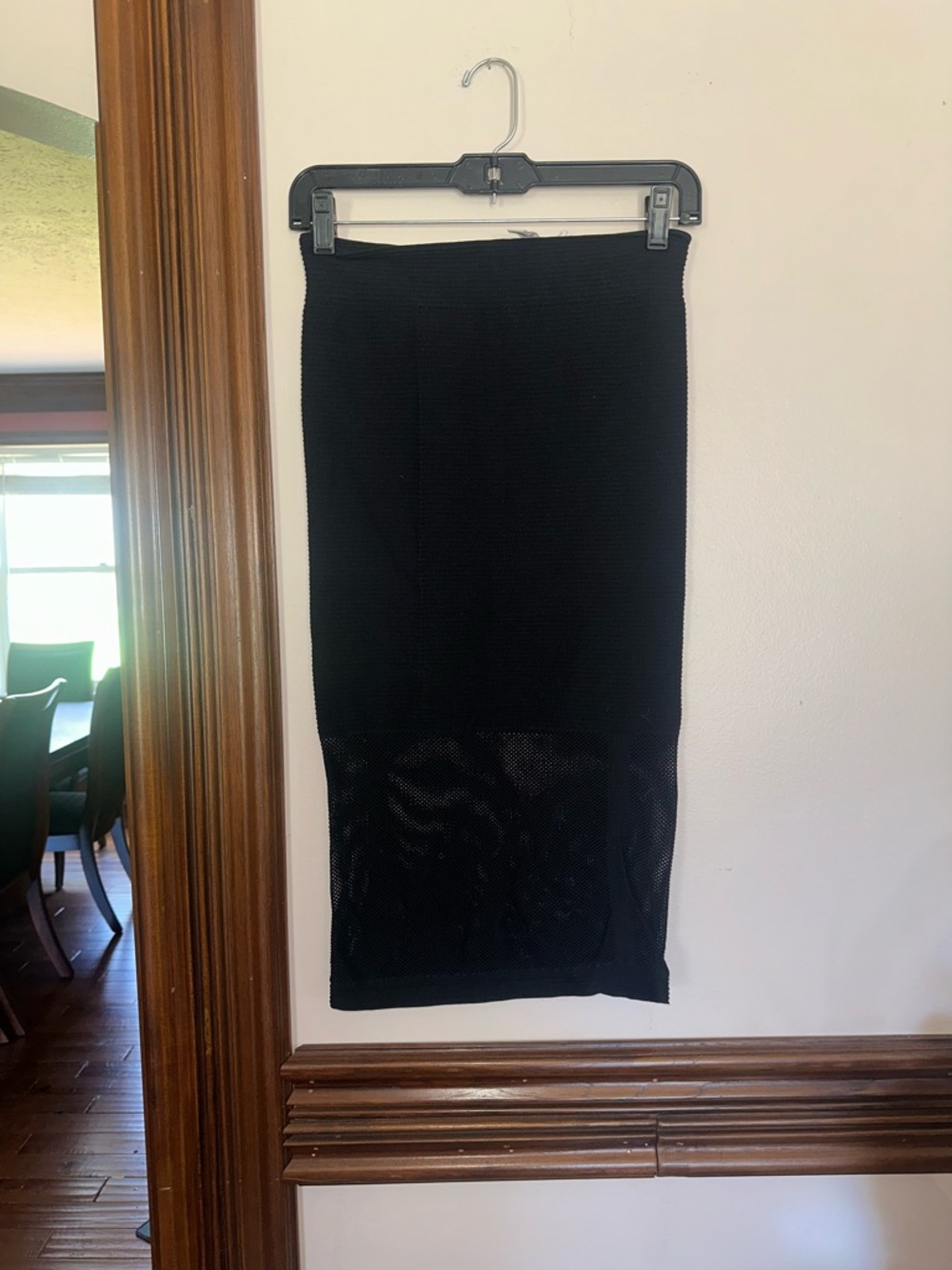 Black Women’s Knit/ribbed Midi Skirt